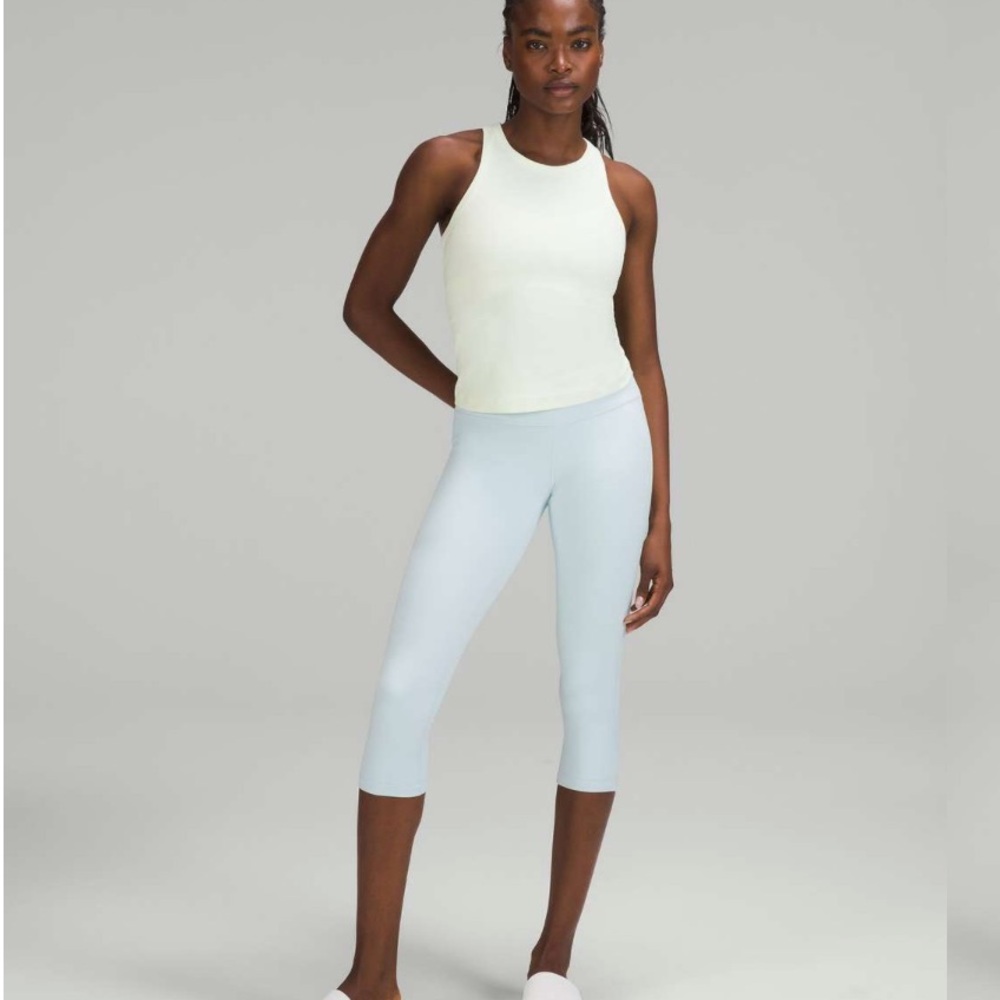 lululemon Align High Rise Crop 21” Legging Powdered Blue Sz 6‎